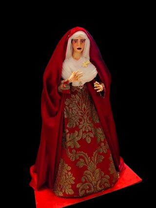 Virgen Dolorosa 42cm Vestida