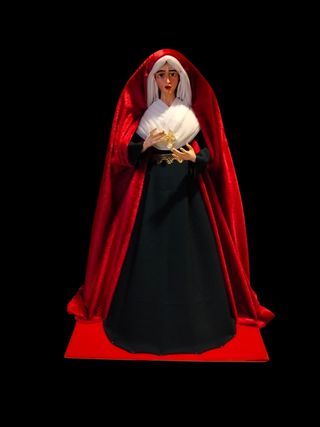 Virgen Dolorosa 42cm Vestida