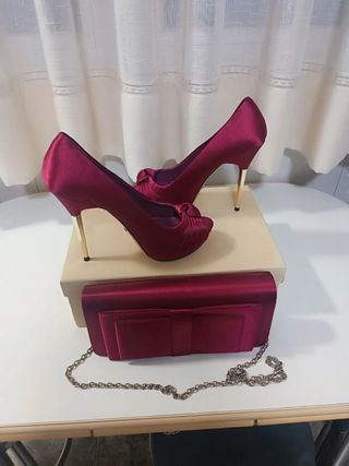 Zapatos de fiesta Nenbur y bolso a juego