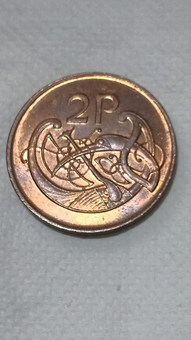 3 Moedas 2 Pence Ireland 1971, 1975, 1980