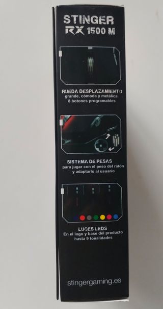 Ratón Gaming Stinger RX 1500 M