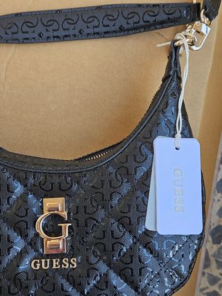 Bolso Guess Negro Dorado