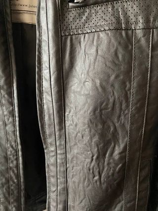 Chaqueta Piel Cuero Vintage Marrón Sin Usar