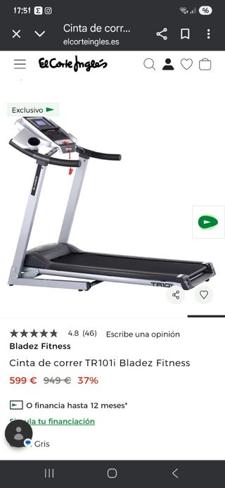 Cinta de correr Bladez TR1011