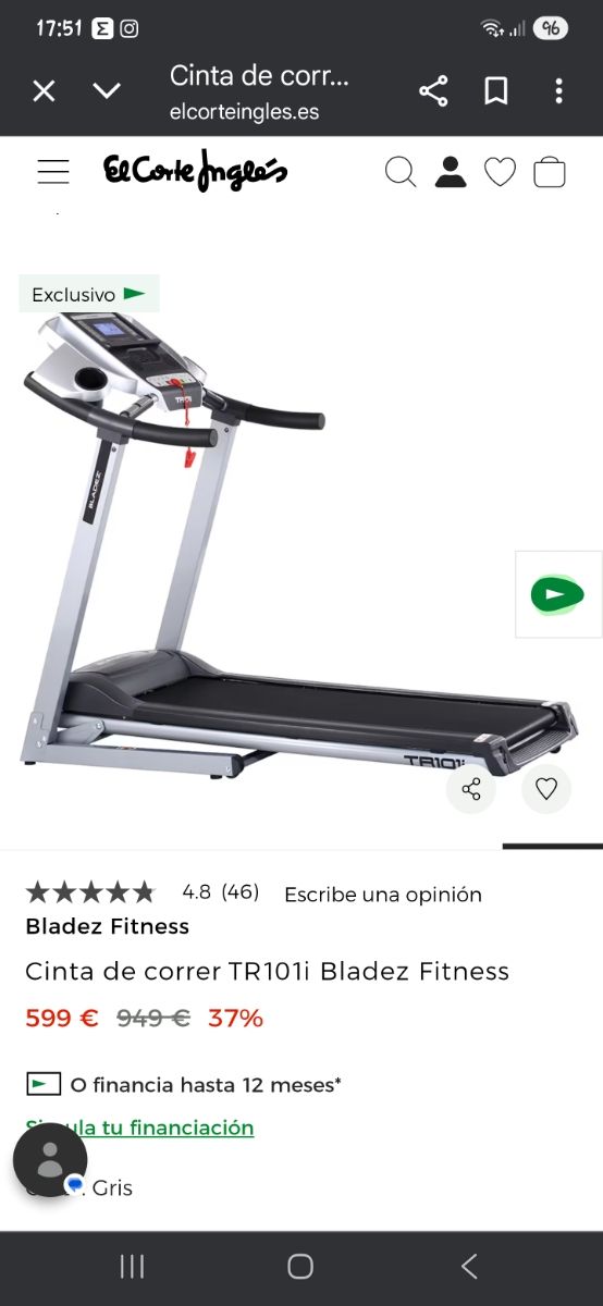 Cinta de correr Bladez TR1011