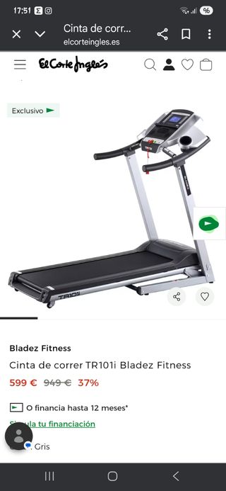 Cinta de correr Bladez TR1011