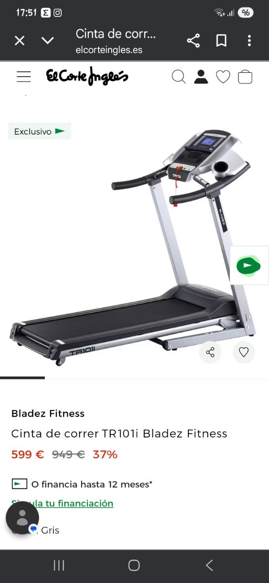 Cinta de correr Bladez TR1011
