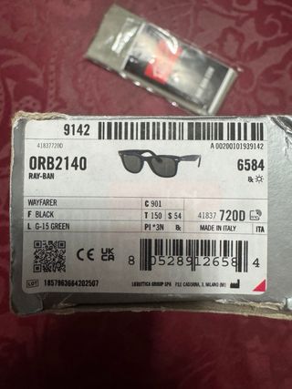 Gafas de Sol Ray-Ban Wayfarer Talla 54