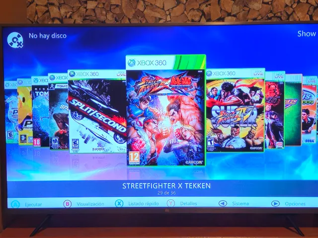 Xbox 360 Slim Negra + Mando y Juego