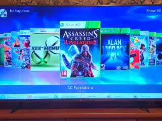 Xbox 360 Slim Negra + Mando y Juego