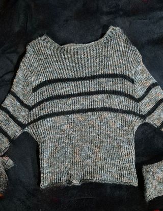 Jersey de rayas gris