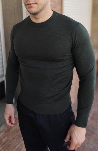 Jersey Zara Verde Hombre