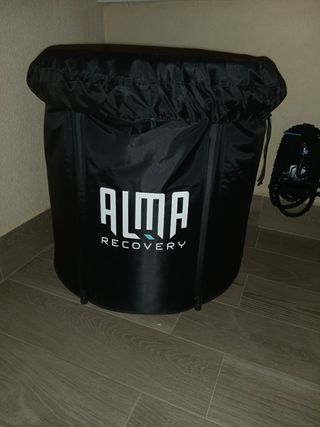 Bañera Alma Recovery Negra con termómetro 