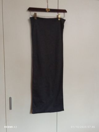 Scaldacollo bicolore grigio e nero