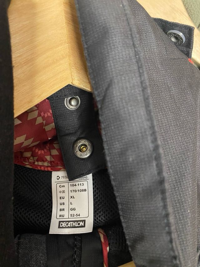 Impermeable Quechua Mujer Talla XL Negra