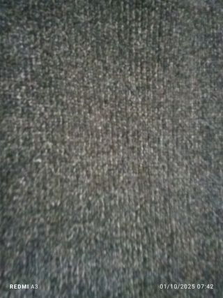 Sciarpa grigio melange in ciniglia