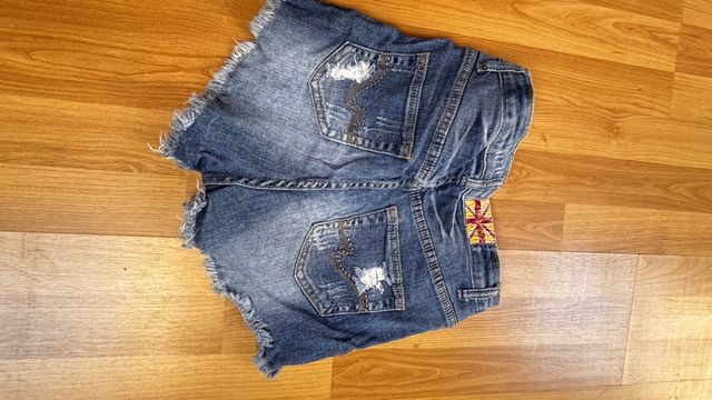 Shorts vaqueros desgastados