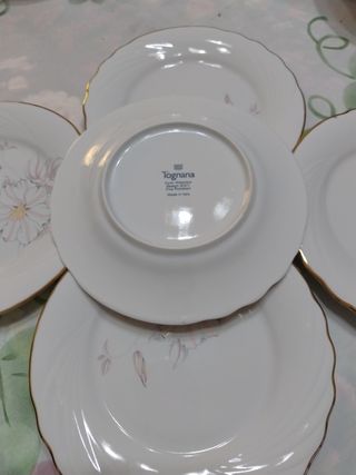 Tognana 5 Piatti Dolce in Porcellana