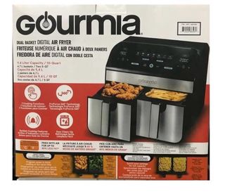 Freidora Aire Doble Compartimento Gourmia