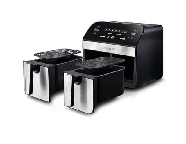 Freidora Aire Doble Compartimento Gourmia