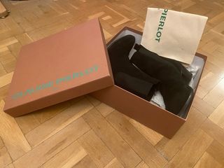Botines de ante negros tacón CLAUDIE PIERLOT