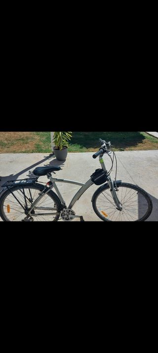 Bicicleta Decathlon Gris