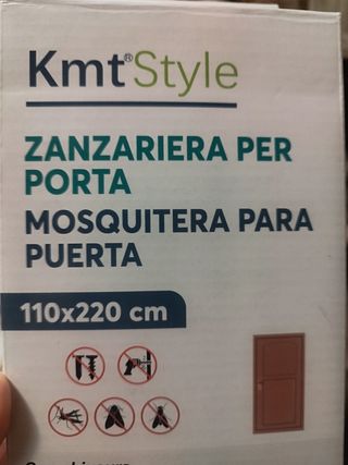 Cortina Mosquitera KmtStyle 110x220cm Cierre Magné