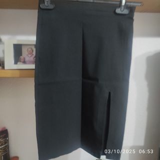 Traje Zara Negro Falda Tubo Talla 40