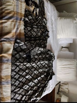 Traje Baturra Negro y plata.