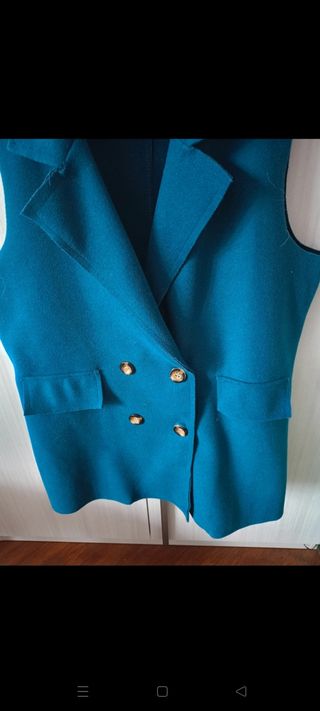 Gilet blazer donna blu invernale taglia L