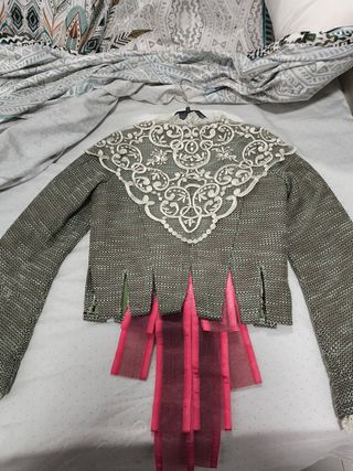Traje Fallera Niña 11 Años Manteletas Beige