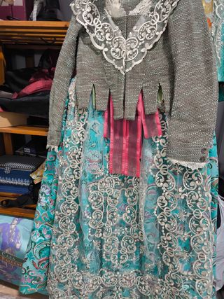 Traje Fallera Niña 11 Años Manteletas Beige