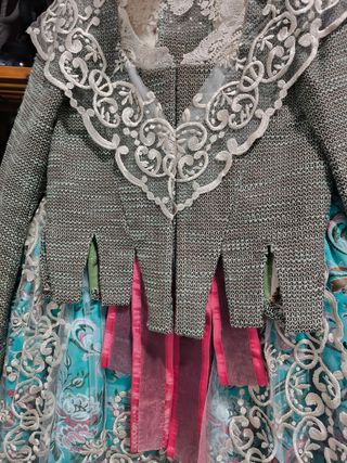 Traje Fallera Niña 11 Años Manteletas Beige
