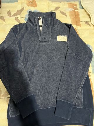 Jersey Pepe Jeans azul cuello alto