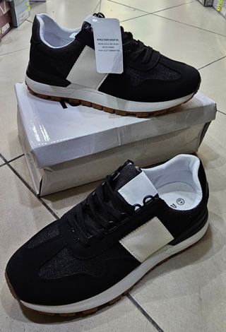 Scarpe sportive uomo nere e bianche taglia 43