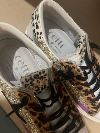 Zapatillas Cetti Animal Print Brillo y Fucsia, 37