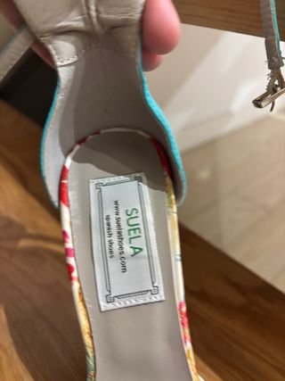 Zapatos de salón SUELA florales turquesa