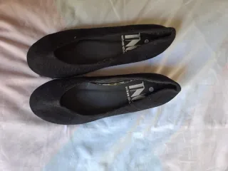 Zapatos planos negros talla 40