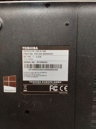 Portátil Toshiba C55