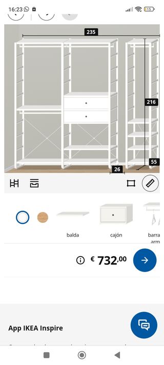 Vestidor Elvarli IKEA Blanco
Con instrucciones