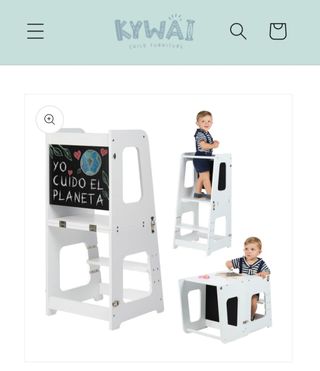 Torre de aprendizaje infantil grey