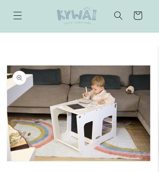 Torre de aprendizaje infantil grey