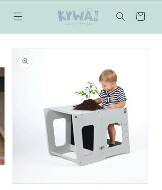 Torre de aprendizaje infantil grey
