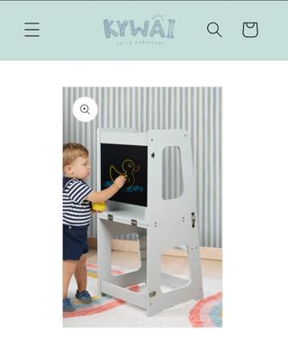 Torre de aprendizaje infantil grey