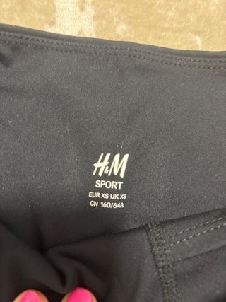 Mallas deportivas degradado negro y rosa