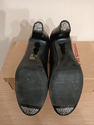 Zapatos de baile flamenco Malaca negros