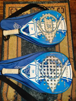 2 Raquetas Pádel Dunlop + Funda