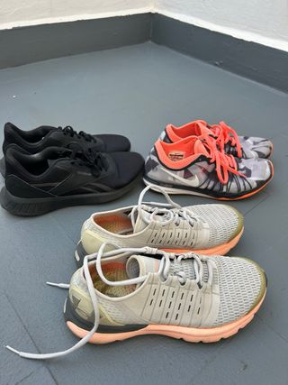 Lote Zapatillas Mujer Nike y Reebok