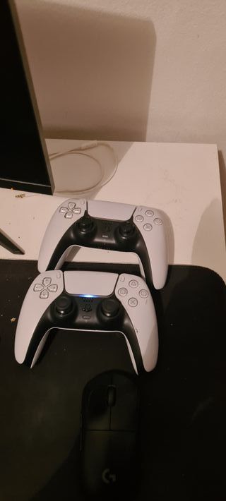 2 Mandos PS5 DualSense Blancos funcionan perfecto