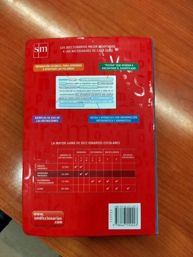 Diccionario avanzado castellano